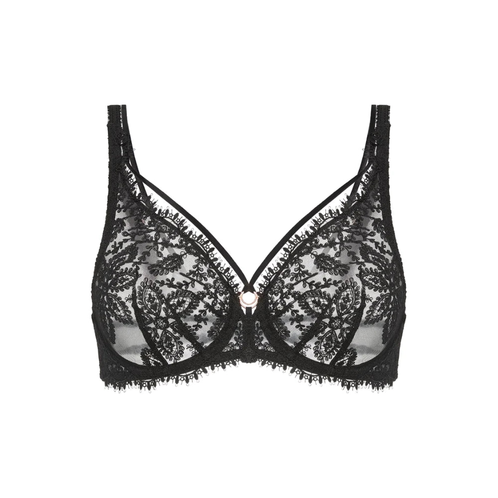 Simone Perele Precieuse Black Plunge Bra