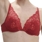 Simone Perele Saga Red Push Up Bra Front