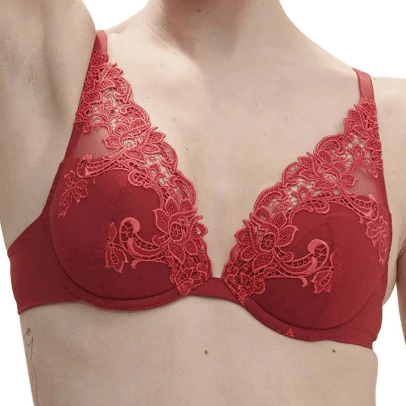 Simone Perele Saga Red Push Up Bra Front