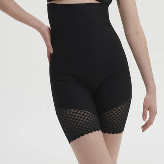 Simone Perele Subtile Black Full Shaper Briefs Front