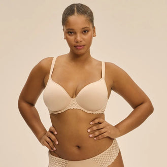 Simone Perele Subtile Beige T-Shirt Bra Front
