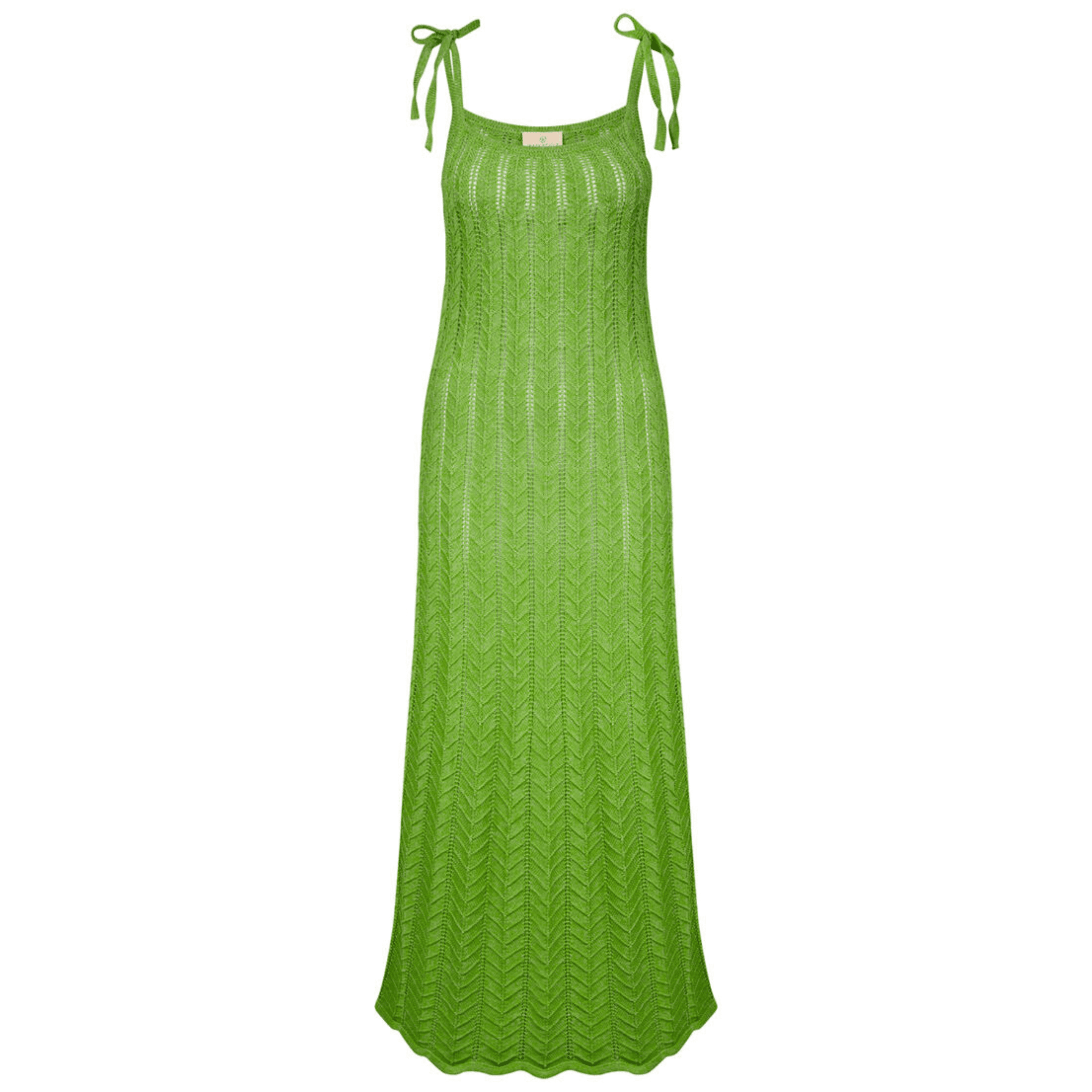 Watercult Crafted Essentials Green Knitted dress