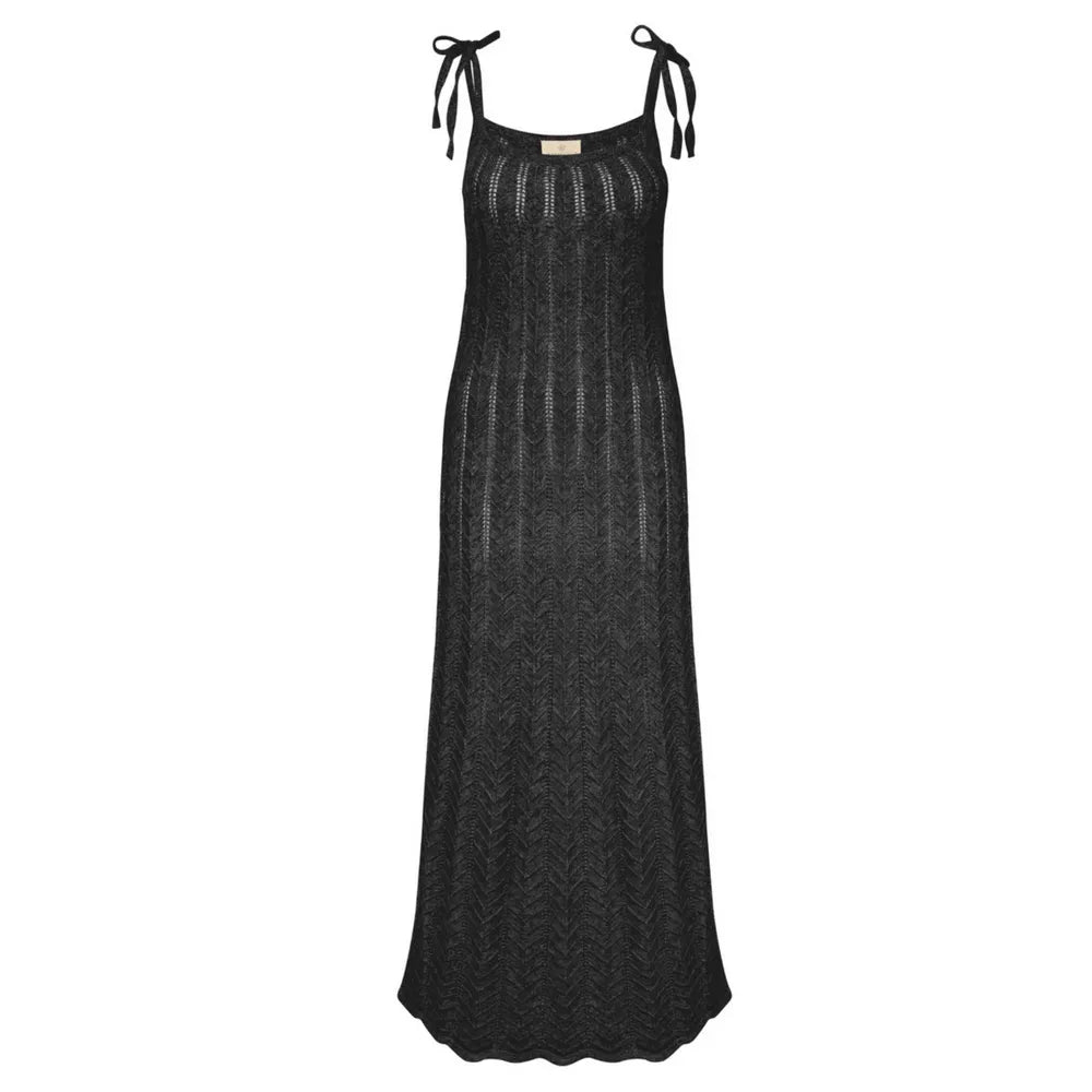 Watercult Crafted Essentials Black Knitted dress
