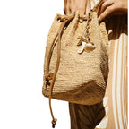Watercult Dolce Lemon Raffia Bag Side