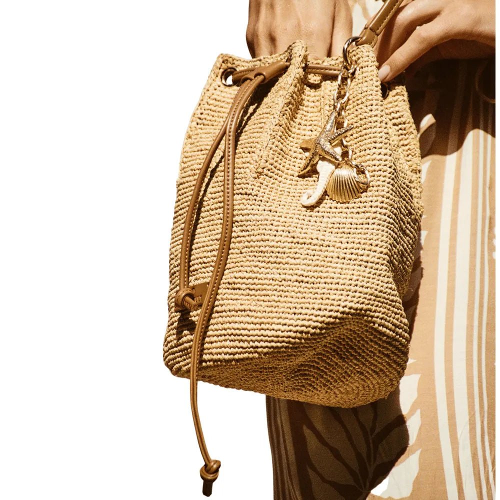 Watercult Dolce Lemon Raffia Bag Side