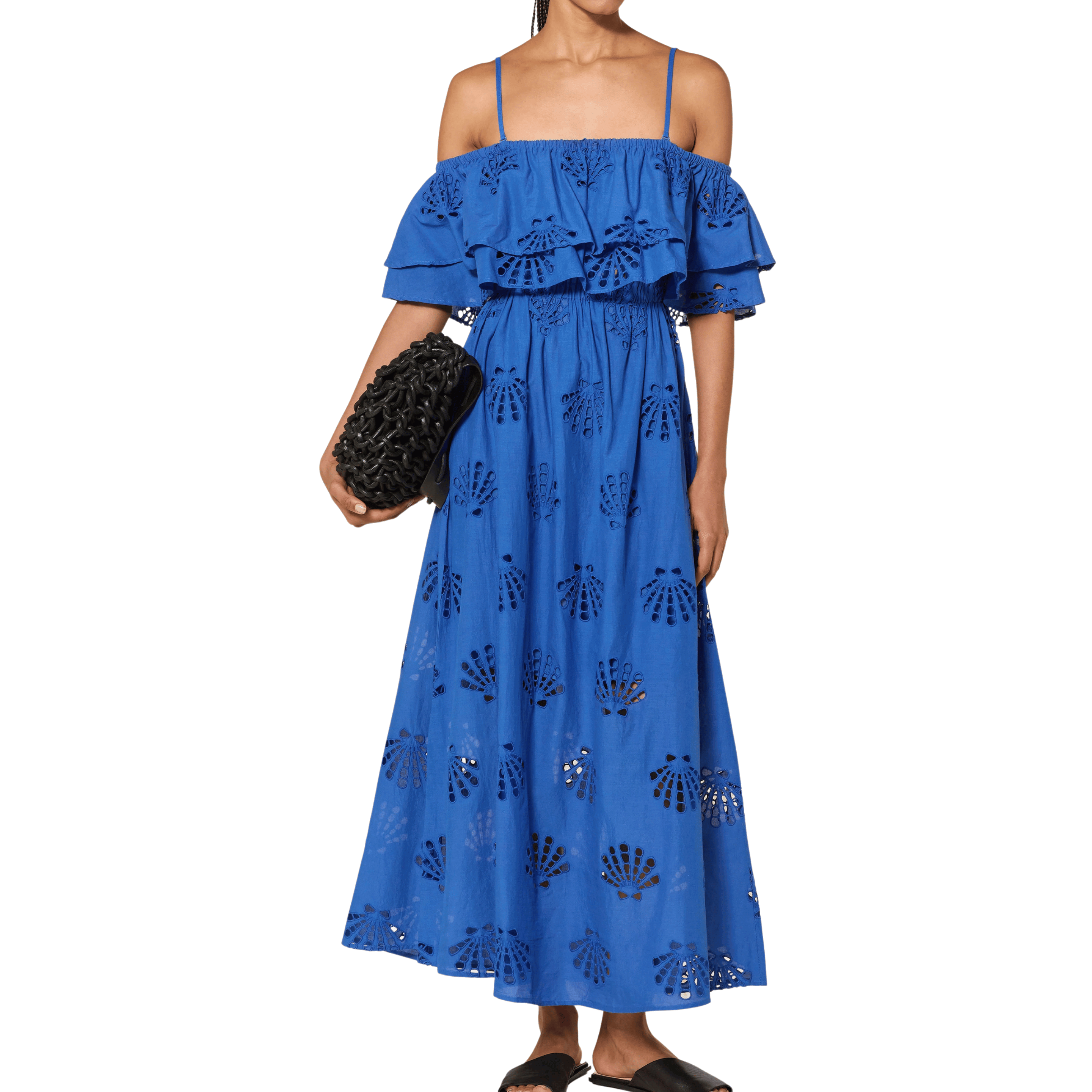 Watercult Dolce Lemon Tile Blue Dress Front